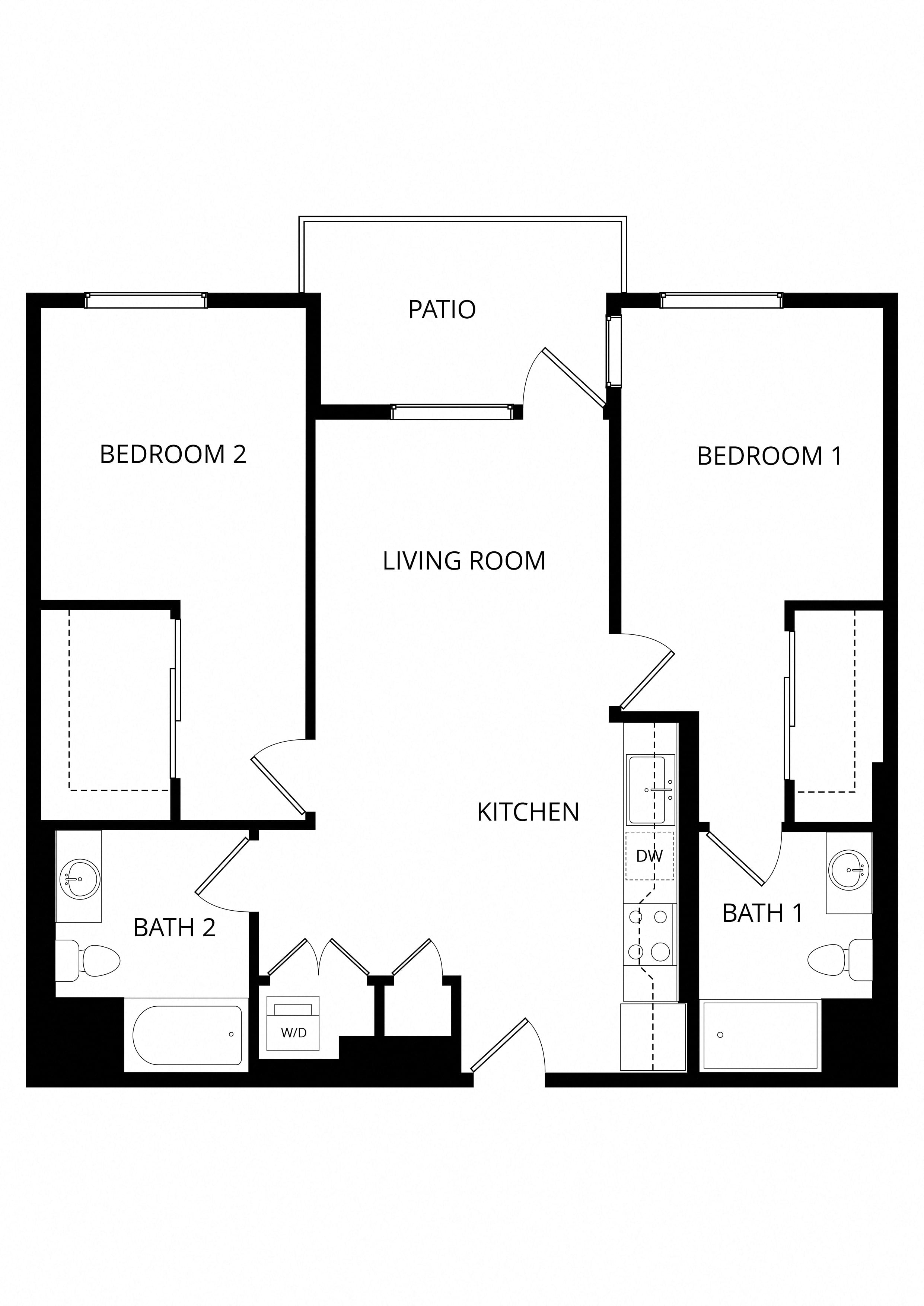 Dignity - 2X2 floor plan